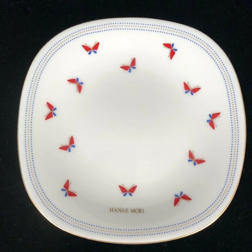 5 Haeae Mori Butterfly Plates Square Dessert‎ Yamak